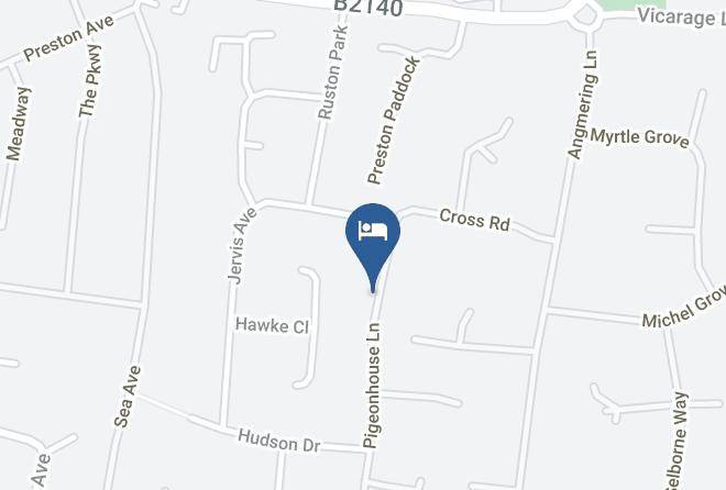 West Sussex - Glendales Aa 5 Star Bed And Breakfast Maps