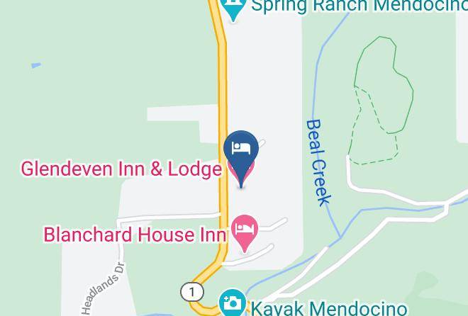 Mendocino - Glendeven Inn & Lodge Maps