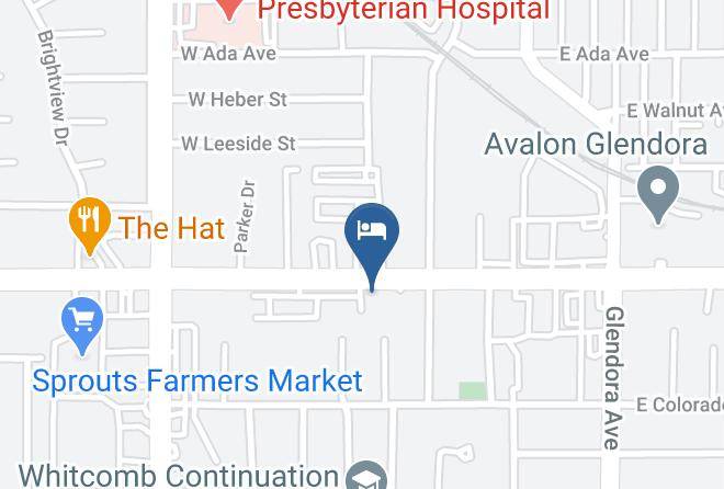 Los Angeles - Glendora Motel Maps
