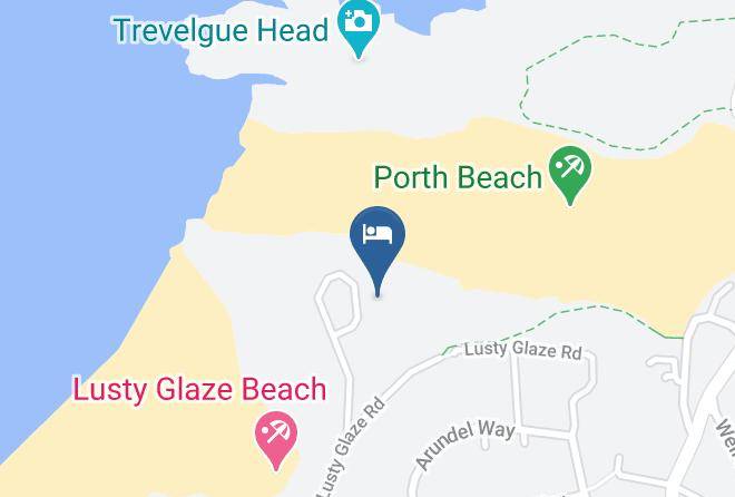 Cornwall - Glendorgal Hotel Maps