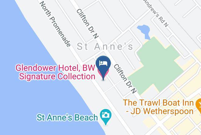 Lancs - Glendower Hotel Bw Signature Collection Maps