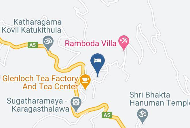 Kandy - Glenloch Holiday Resort Maps