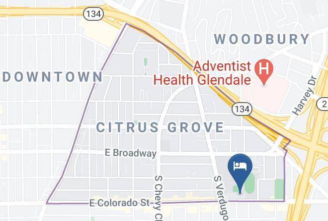 Los Angeles - Glenridge Inn Glendale Maps