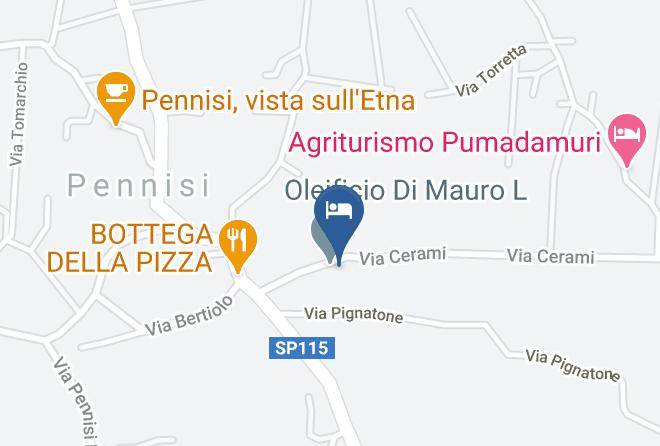 Catania - Gli Ulivi Dell'etna Maps