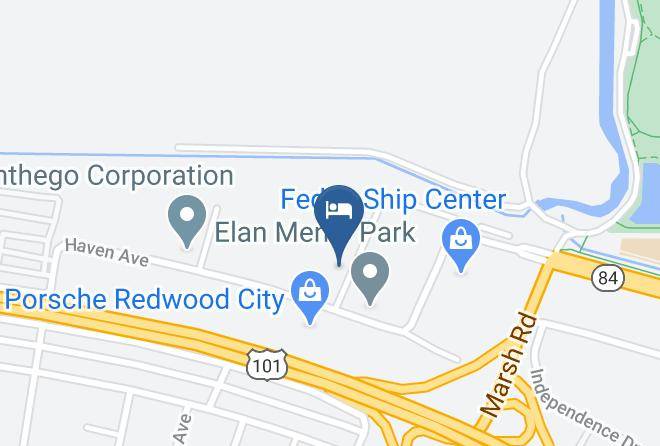 Global Luxury Suites In Menlo Park Map