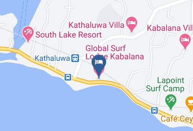 Galle - Global Surf Lodge Kabalana Maps