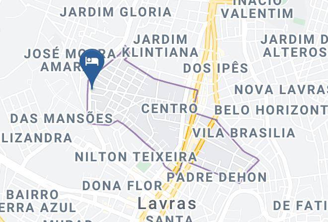 Lavras - Gloria Hotel Maps