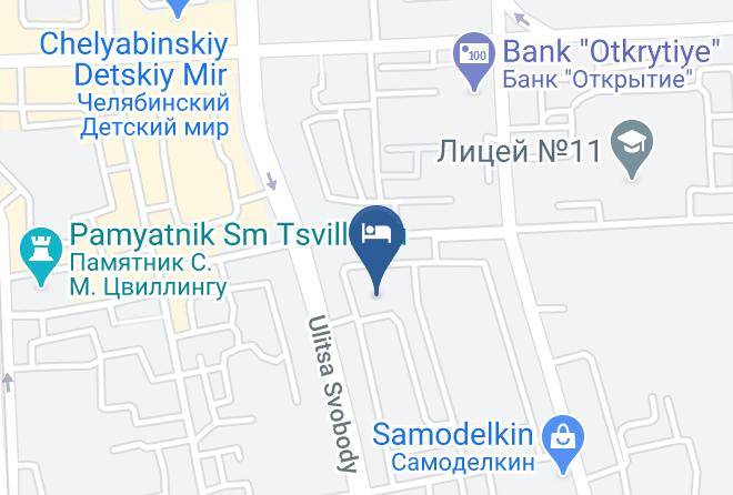 Chelyabinsk - Gloria Hotel Maps