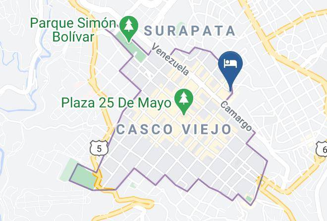 Oropeza - Glorieta Hotel Maps