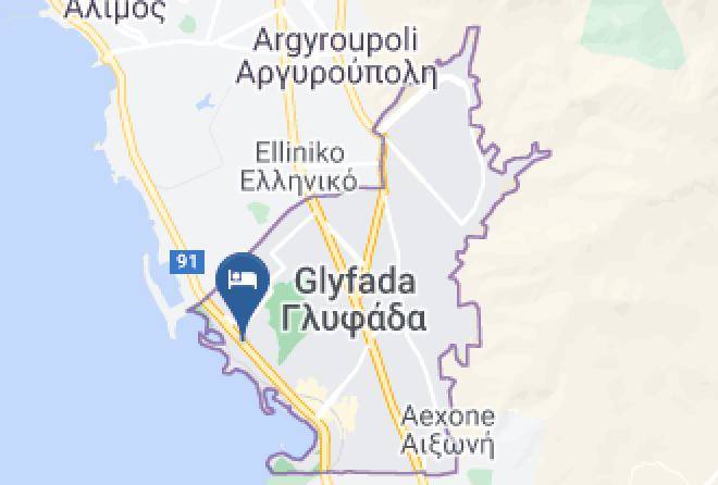 South Athens - Glyfada Riviera Hotel Maps