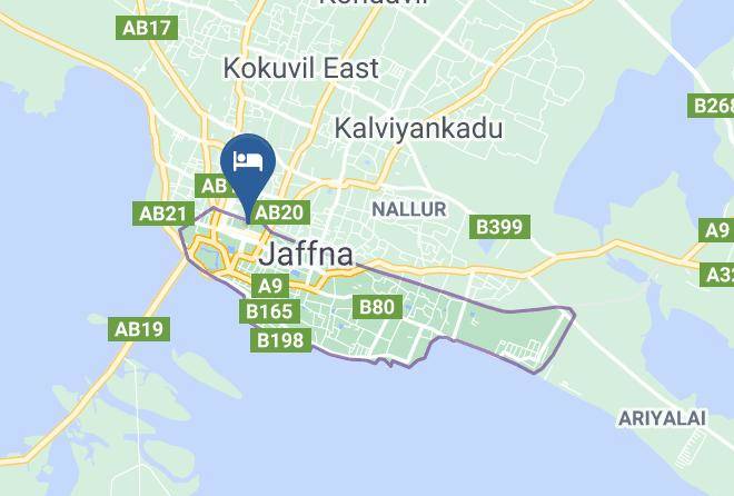 Jaffna - Gnanams Hotel Jaffna Maps