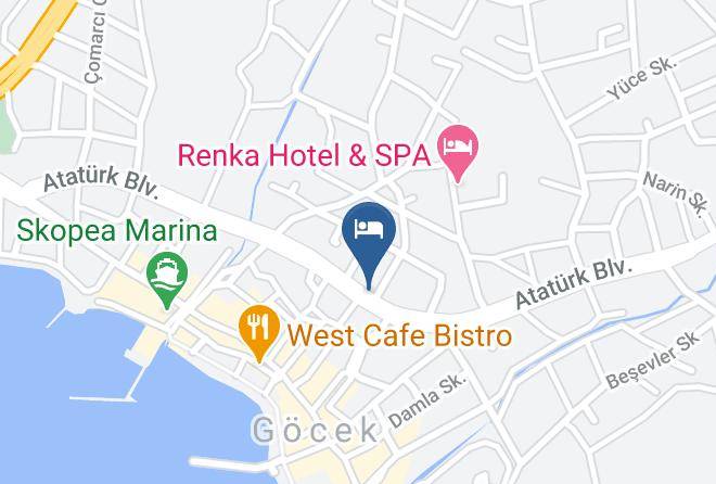 Fethiye - Alize Hotel Maps
