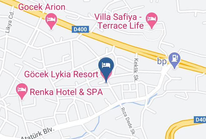 Fethiye - Gocek Lykia Resort Hotel Maps
