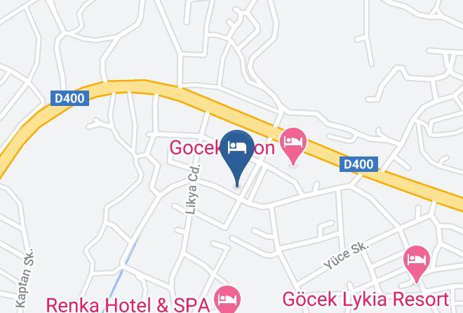 Fethiye - Gocek Naz Otel Maps