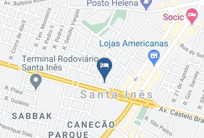 Santa Ines - Godofredo Hotel Maps