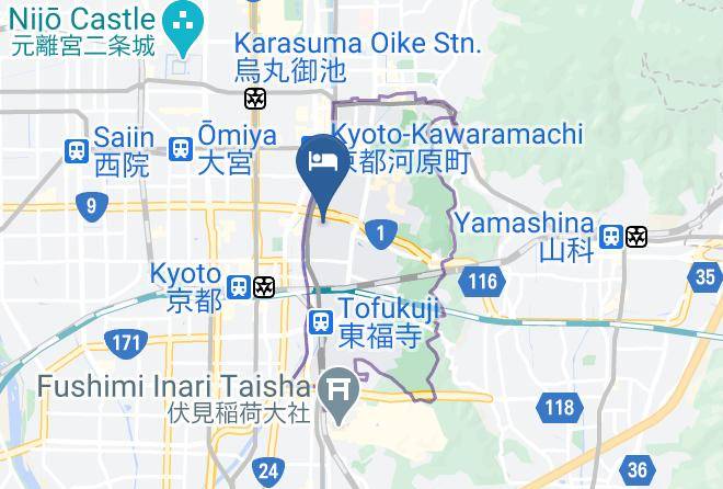 Kyoto City Higashiyama Ward - Gojo Machiya Maps