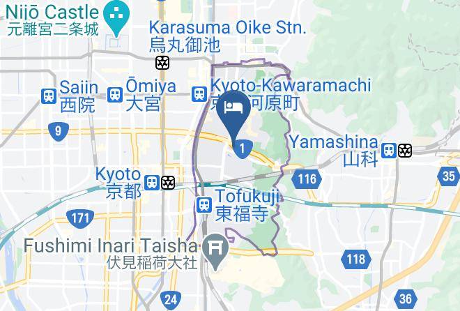 Kyoto City Higashiyama Ward - Gojozaka Machiya Maps