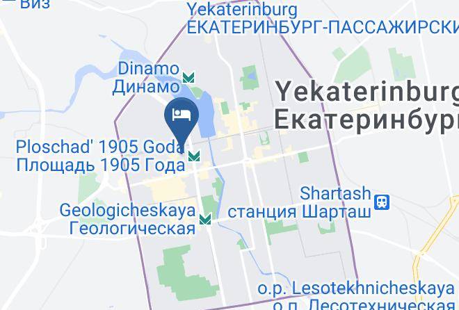 Yekaterinburg - Gold 1905 Boutique Hotel Maps