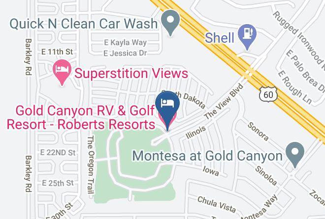 Pinal - Gold Canyon Rv & Golf Resort Roberts Resorts Maps