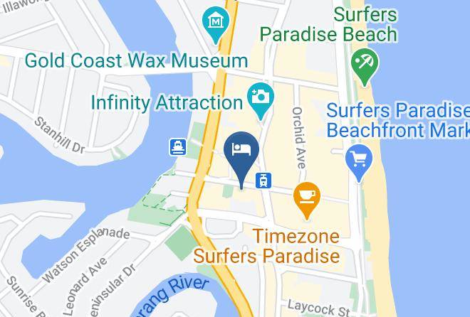 Gold Coast Holidays Map