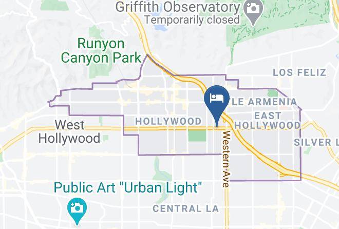 Los Angeles - Gold Diggers Hotel Maps