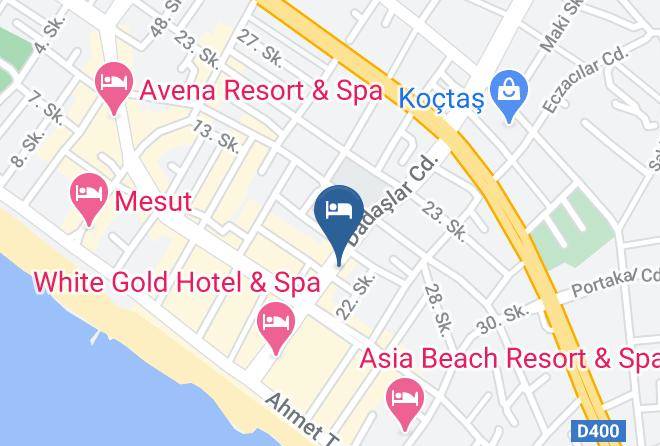 Alanya - Gold Kaptan Hotel Maps
