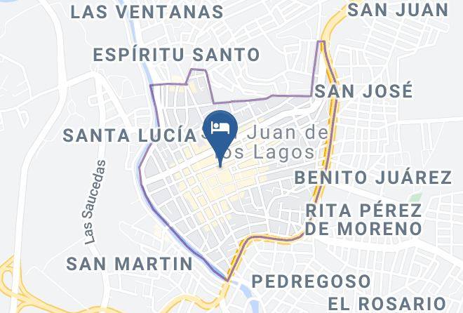 San Juan De Los Lagos - Gold Palace Hotel Maps