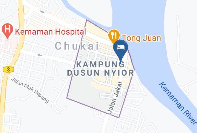 Kemaman - Gold Star Hotel Kemaman Maps