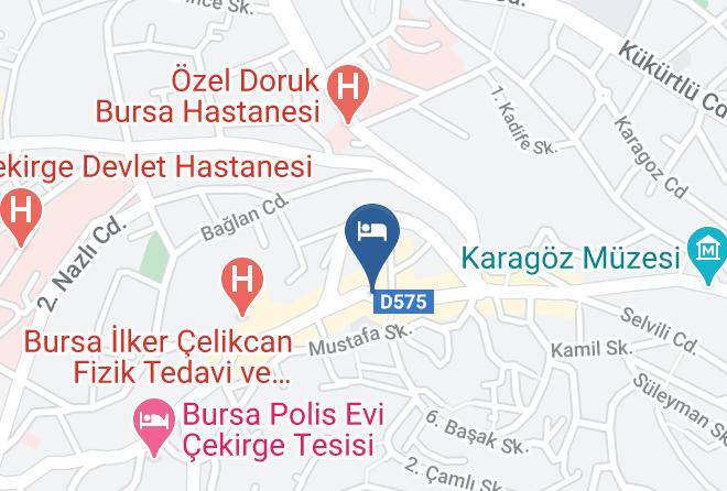 Osmangazi - Gold Cekirge Termal Hotel Maps