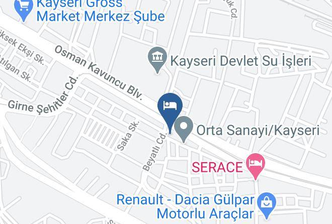 Melikgazi - Gold Yildirim Otel Maps
