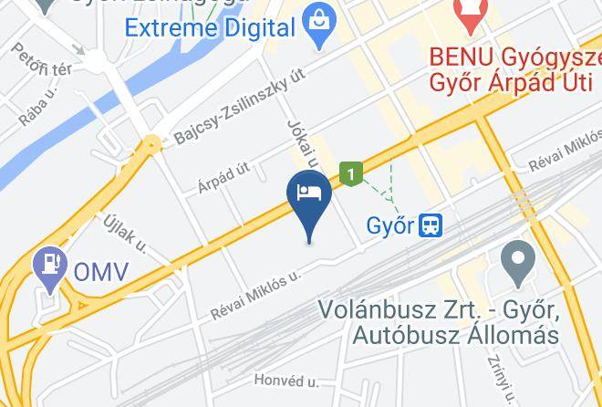 Gyor - Golden Ball Club Hotel & Fitness Maps