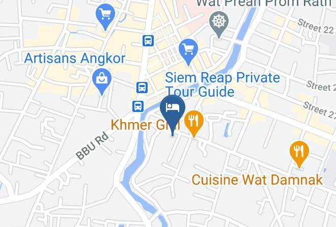 Golden Banana Boutique Karte - Siem Reap - Siem Reab Town