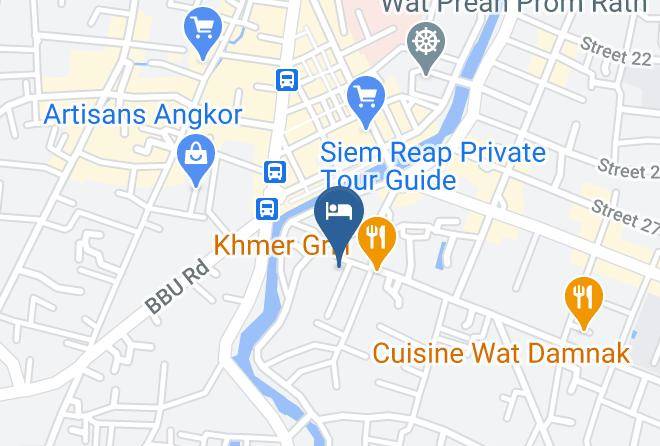 Golden Banana Residence Karte - Siem Reap - Siem Reab Town
