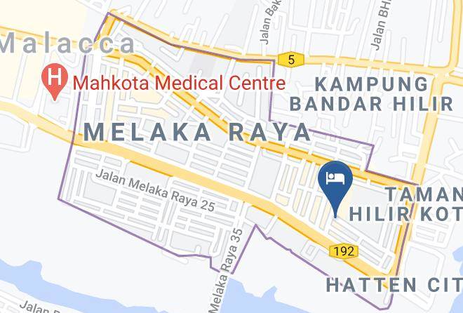 Melaka Tengah - Golden Bay Hotel Maps