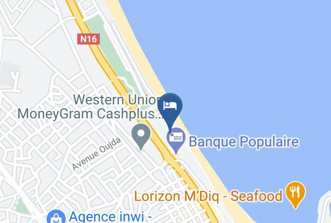 Tangier Tetouan - Golden Beach Hotel Maps