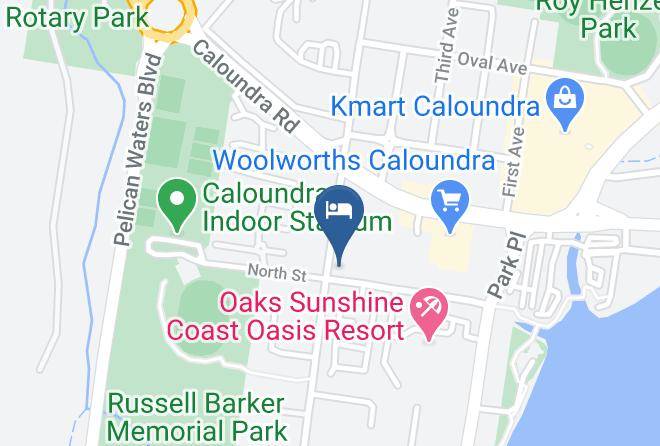 Golden Beach Motor Inn Motel Caloundra Map