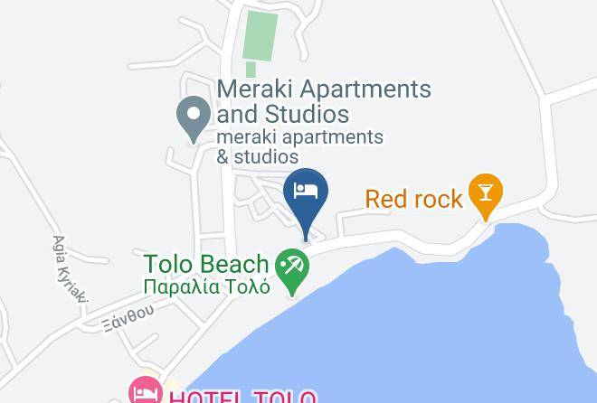 Argolis - Golden Beach Restaurant Maps