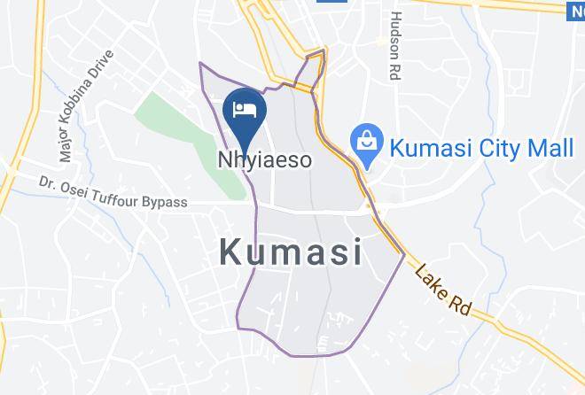 Kumasi - Golden Bean Hotel Maps