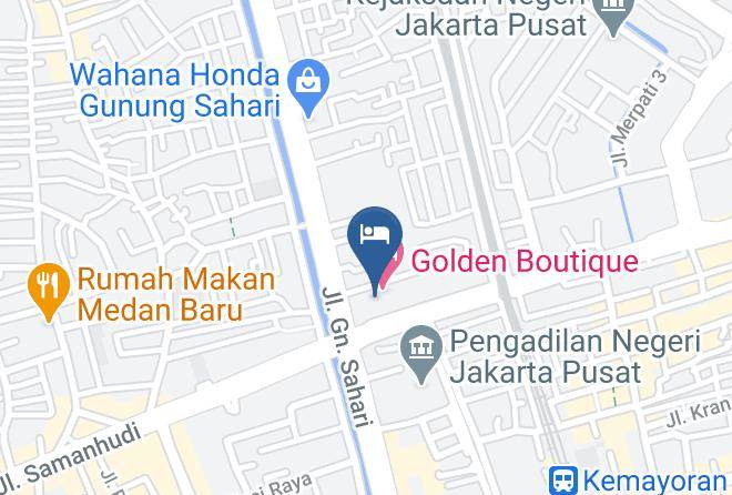 Central Jakarta - Golden Boutique Hotel Maps