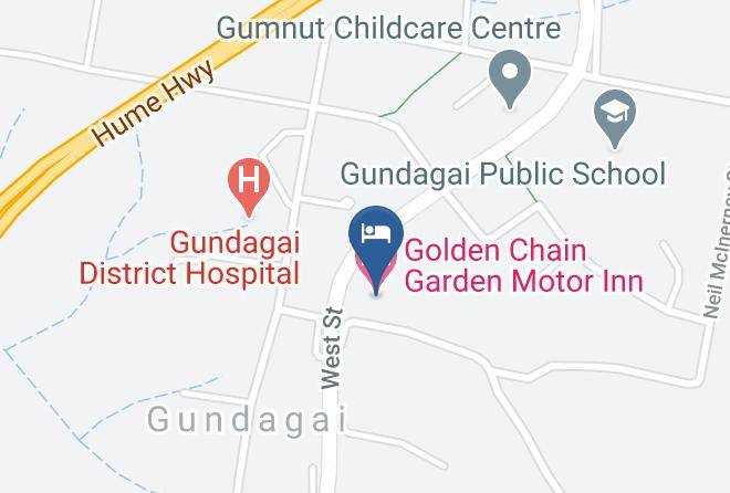 Golden Chain Garden Motor Inn Map