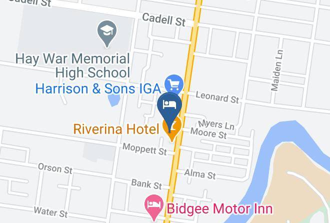 Golden Chain Nicholas Royal Motel Map