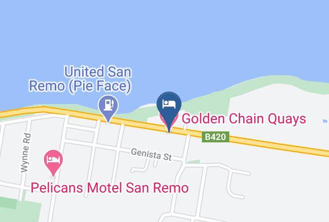 Bass Coast - Golden Chain Quays Motel Maps