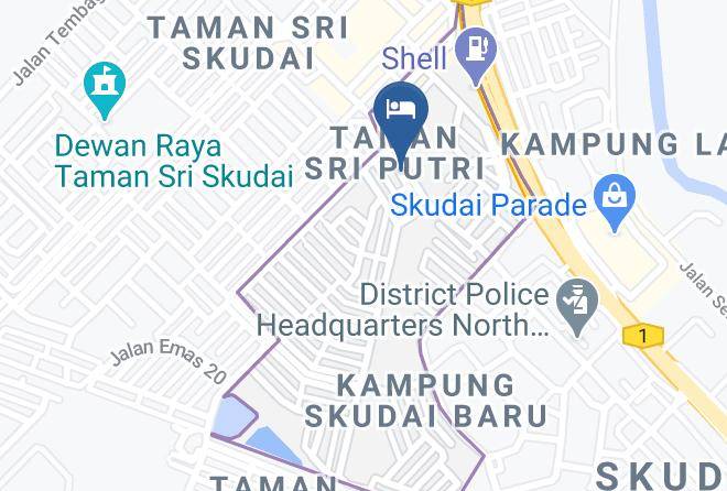 Golden Court Skudai Hotel Map