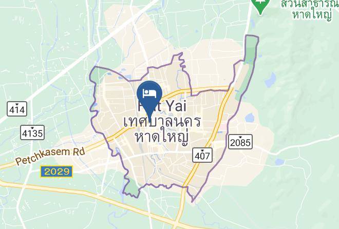 Amphoe Hat Yai - Golden Crown Grand Hotel Maps