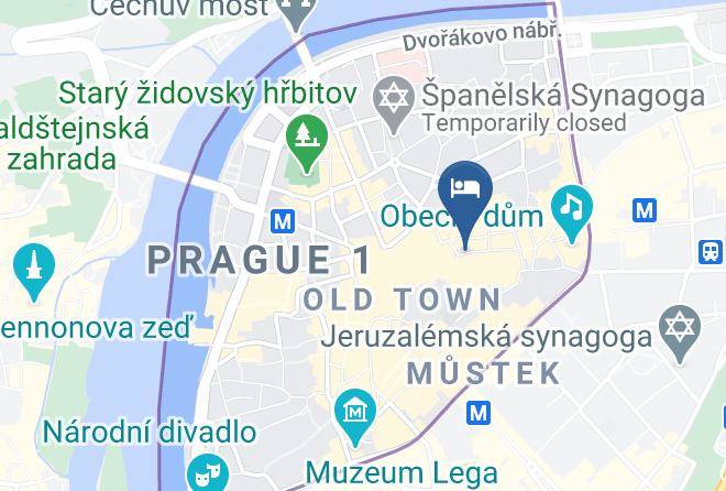 Prague - Hotel U Zlateho Jelena Maps