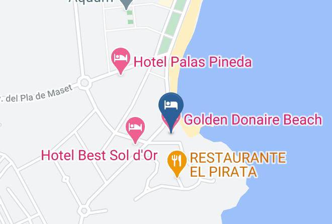Tarragona - Golden Donaire Beach Hotel Maps
