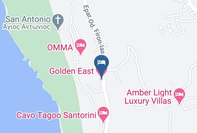 Thira - Golden East Hotel Maps