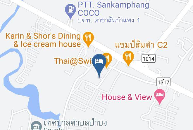 Amphoe San Kamphaeng - Golden Elephant Resort Maps