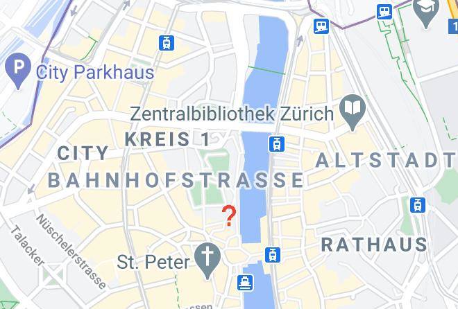 Zurich - Golden Eye Pedestrian Area Zurich Maps