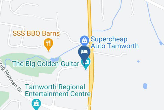 Golden Guitar Motor Inn Map